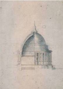 Architectural drawing of the dome of Saint Paul's