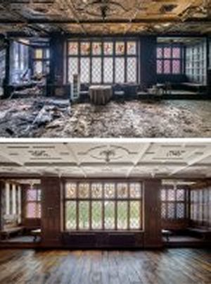 Wythenshawe Hall, before and after