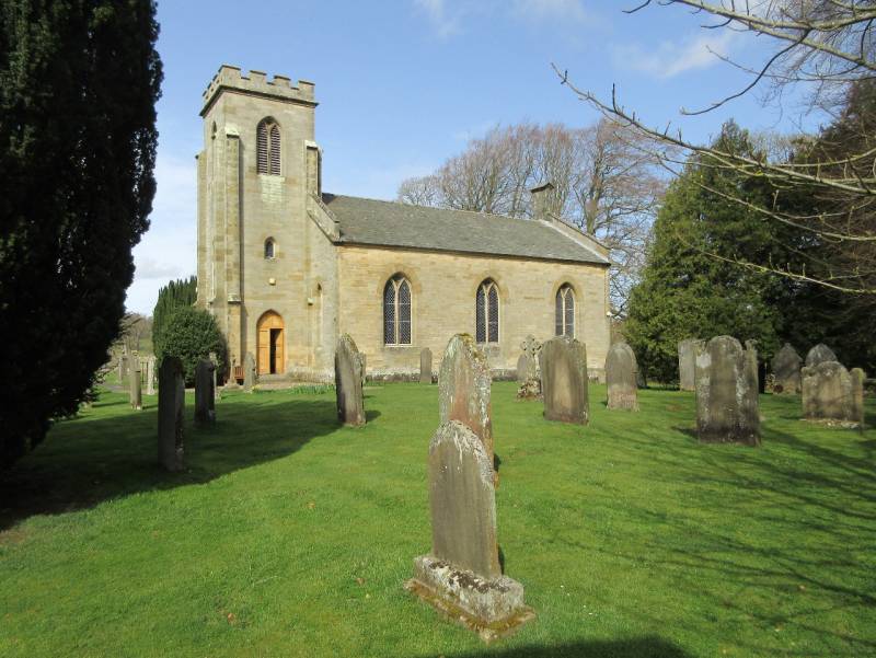 Church with square tower